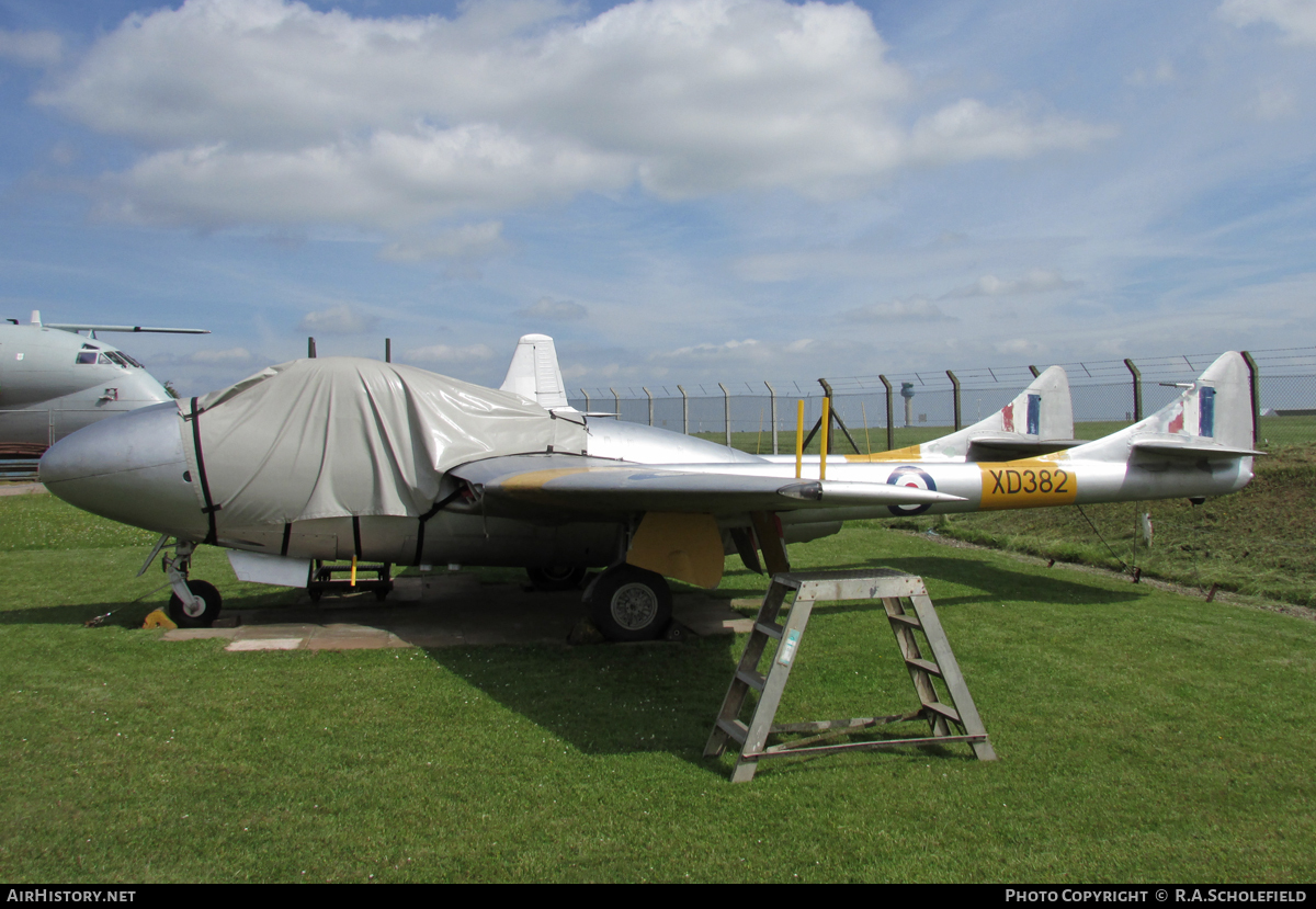 Aircraft Photo of XD534 / XD382 | De Havilland D.H. 115 Vampire T11 | UK - Air Force | AirHistory.net #18801