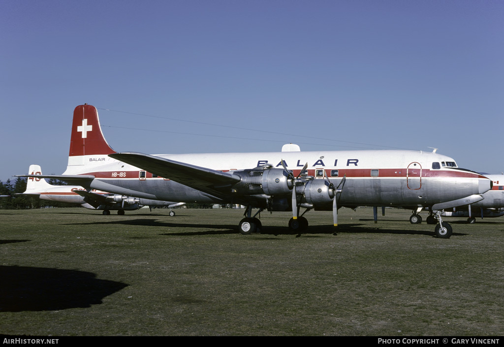 Aircraft Photo of HB-IBS | Douglas DC-6C | Balair | AirHistory.net #18816