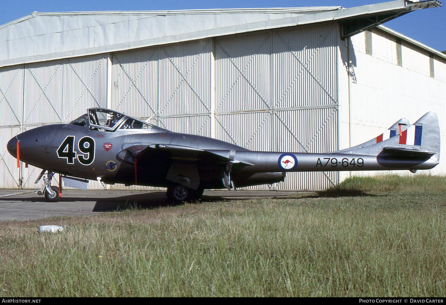 Aircraft Photo of VH-ICP / A79-649 | De Havilland D.H. 115 Vampire T35 | Australia - Air Force | AirHistory.net #18838