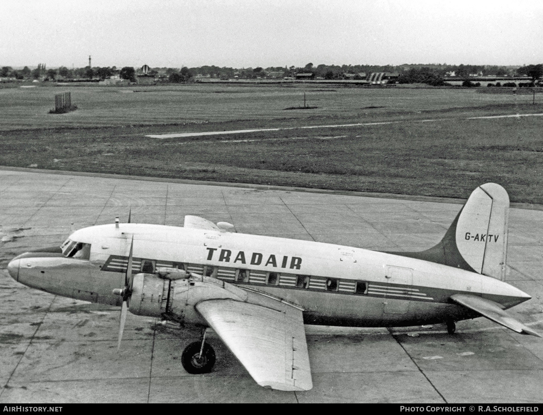 Aircraft Photo of G-AKTV | Vickers 634 Viking 1B | Tradair | AirHistory.net #18866