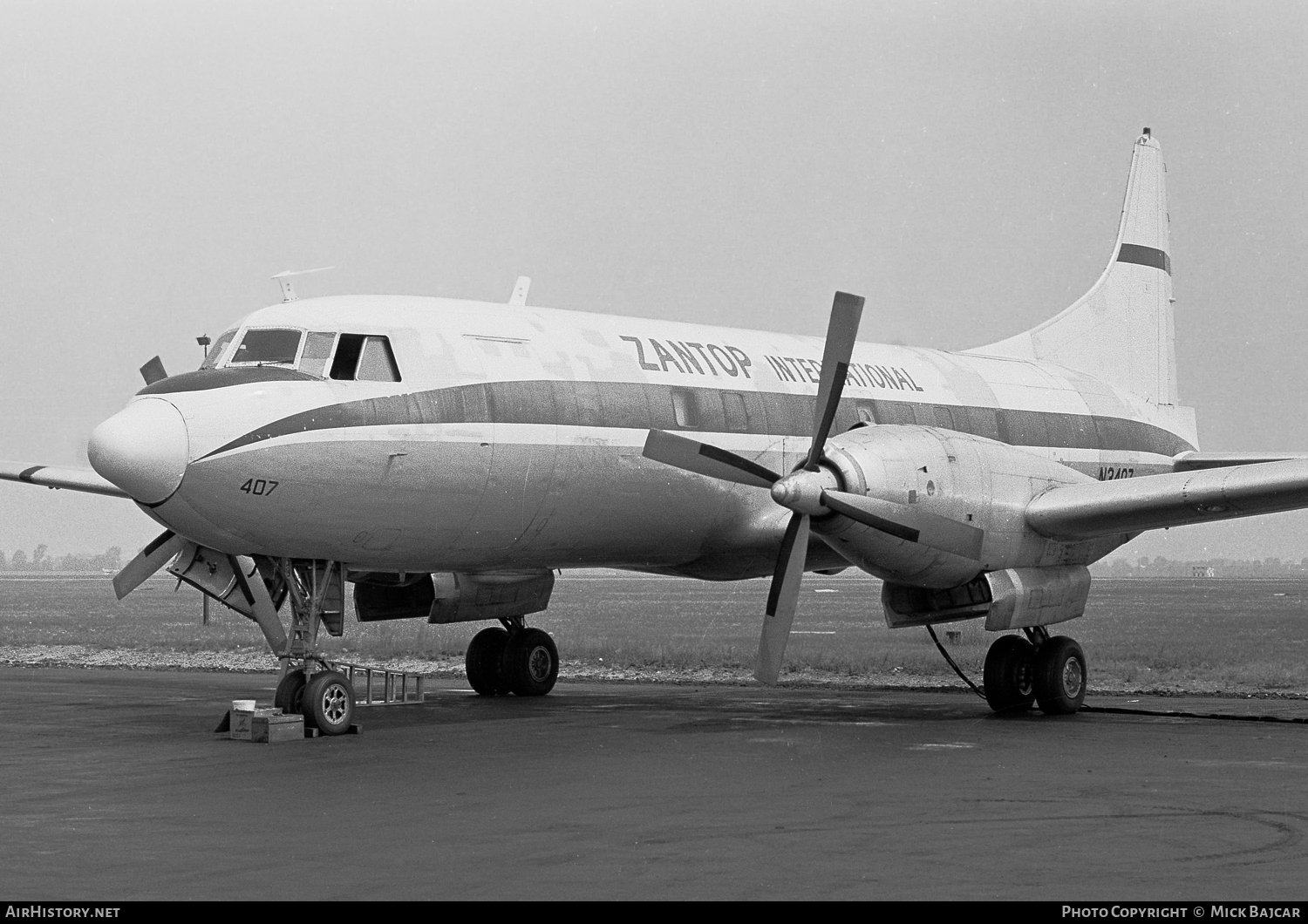 Aircraft Photo of N3407 | Convair 640 | Zantop International Airlines | AirHistory.net #18905