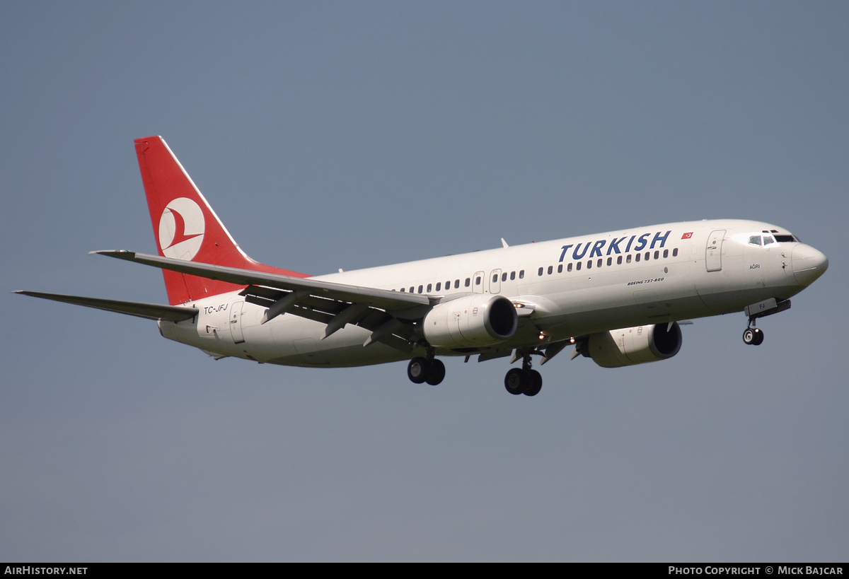 Aircraft Photo of TC-JFJ | Boeing 737-8F2 | Turkish Airlines | AirHistory.net #18991