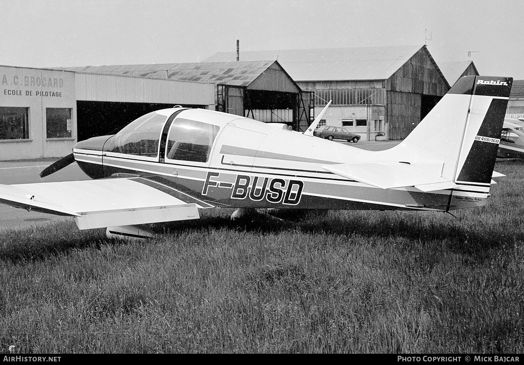 Aircraft Photo of F-BUSD | Robin DR-400-160 | AirHistory.net #19018