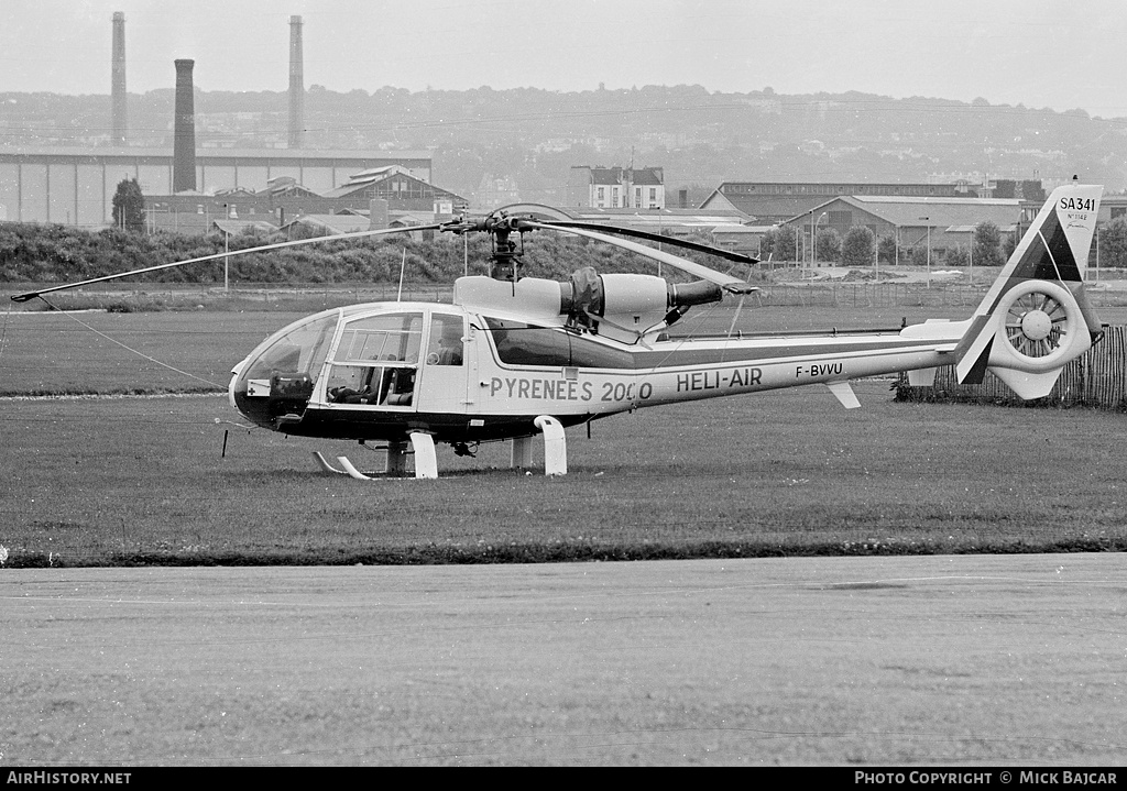 Aircraft Photo of F-BVVU | Aerospatiale SA-341G Gazelle | Heli-Air | AirHistory.net #19032