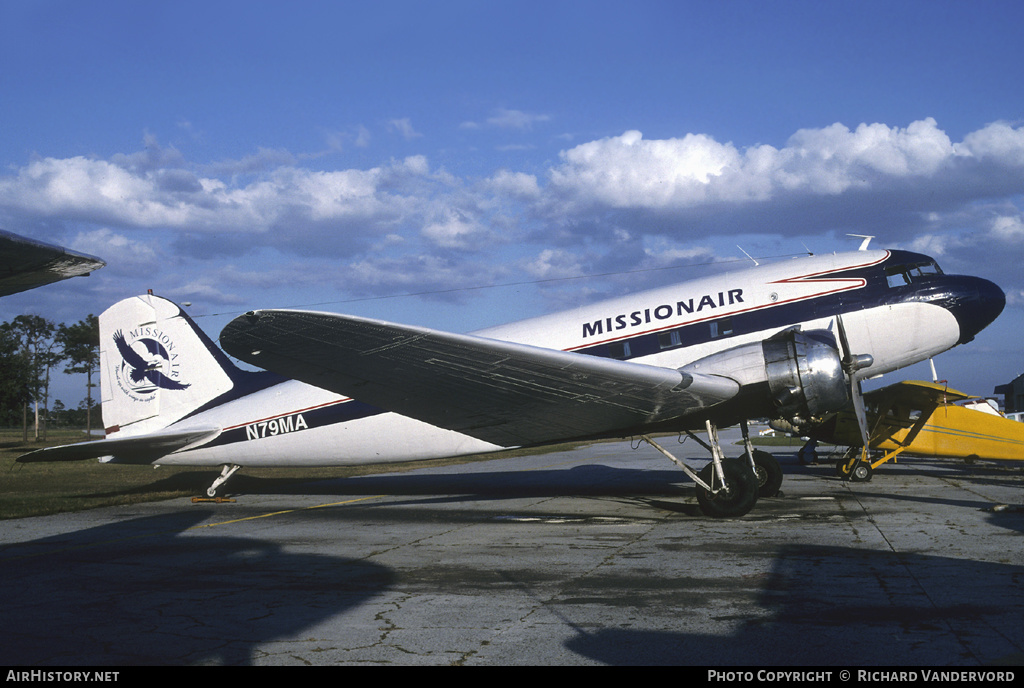 Aircraft Photo of N79MA | Douglas DC-3-201F | Missionair | AirHistory.net #19046
