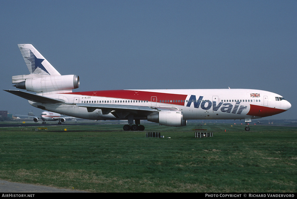 Aircraft Photo of G-BJZE | McDonnell Douglas DC-10-10 | Novair International Airways | AirHistory.net #19071