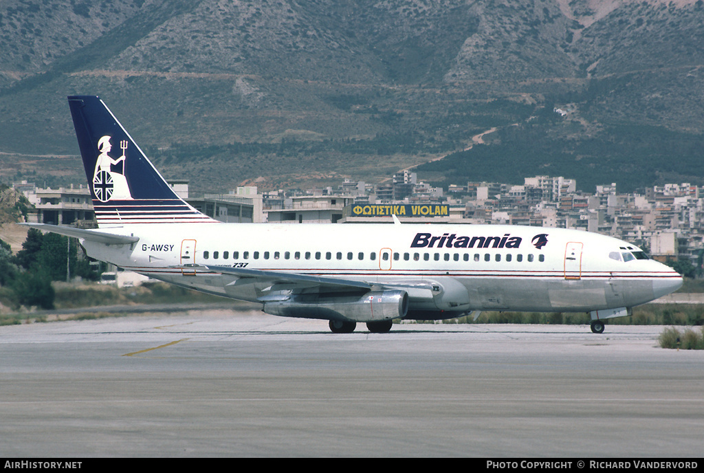 Aircraft Photo of G-AWSY | Boeing 737-204 | Britannia Airways | AirHistory.net #19072