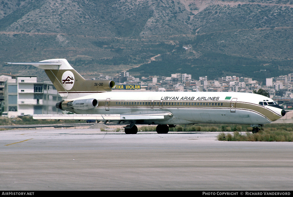 Aircraft Photo of 5A-DID | Boeing 727-2L5/Adv | Libyan Arab Airlines | AirHistory.net #19084