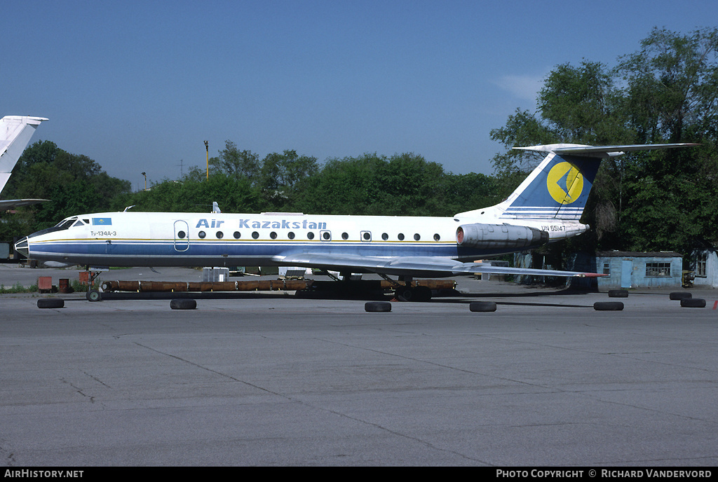Aircraft Photo of UN-65147 | Tupolev Tu-134A-3 | Air Kazakstan | AirHistory.net #19093
