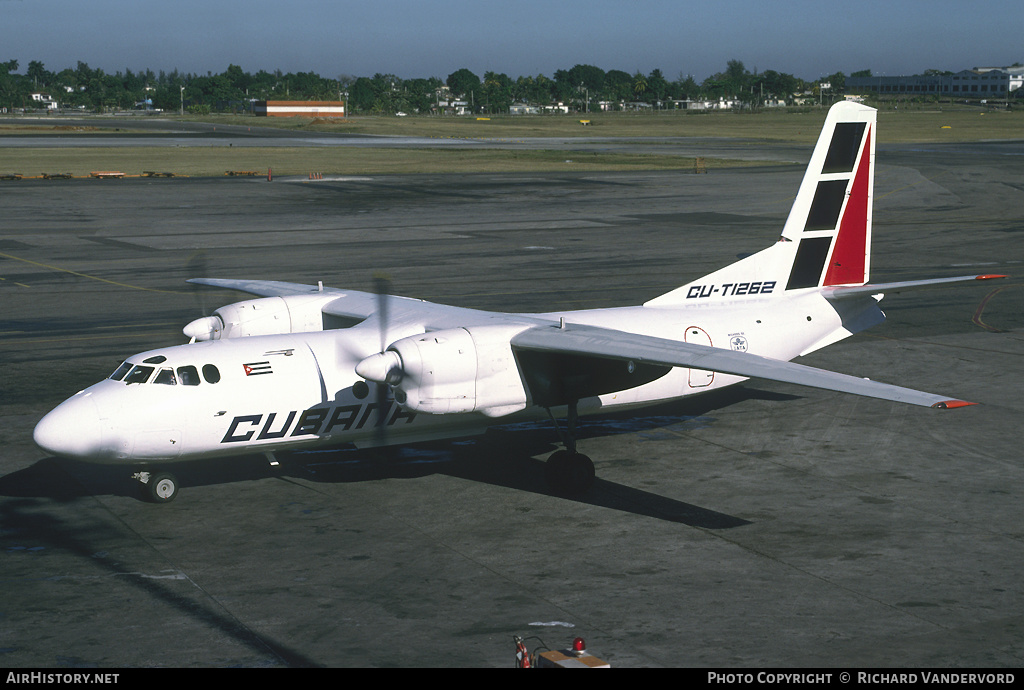 Aircraft Photo of CU-T1262 | Antonov An-24RV | Cubana | AirHistory.net #19110