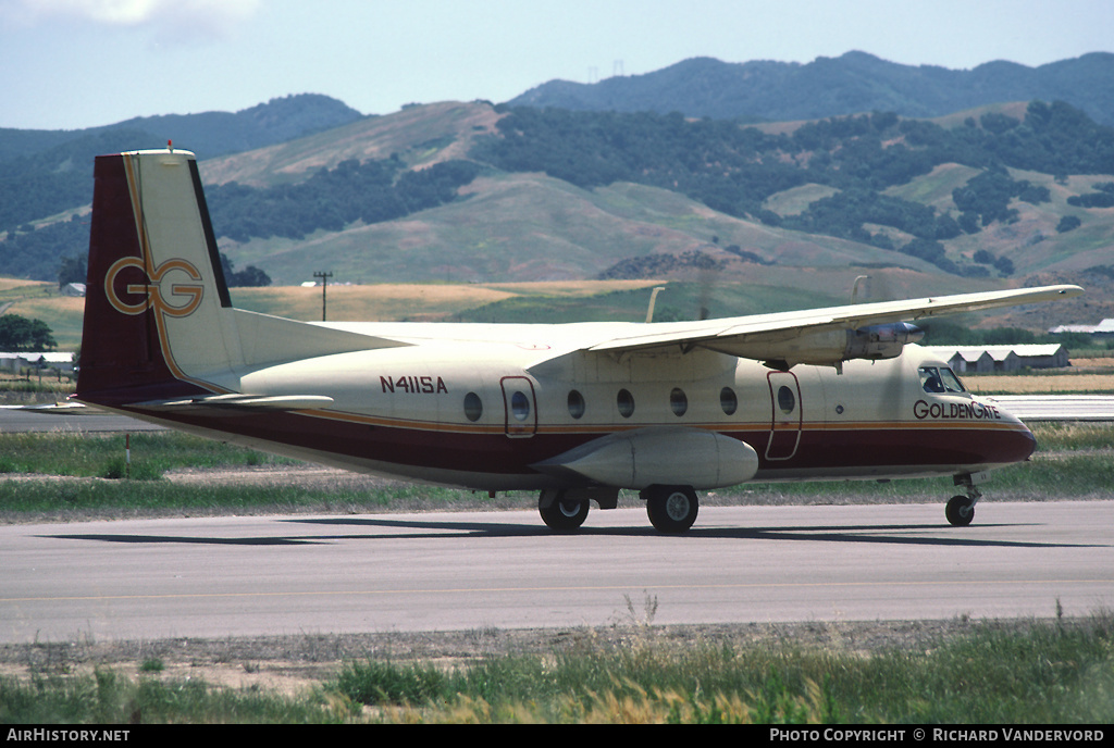 Aircraft Photo of N411SA | Nord 262A-44 | Golden Gate Airlines | AirHistory.net #19118