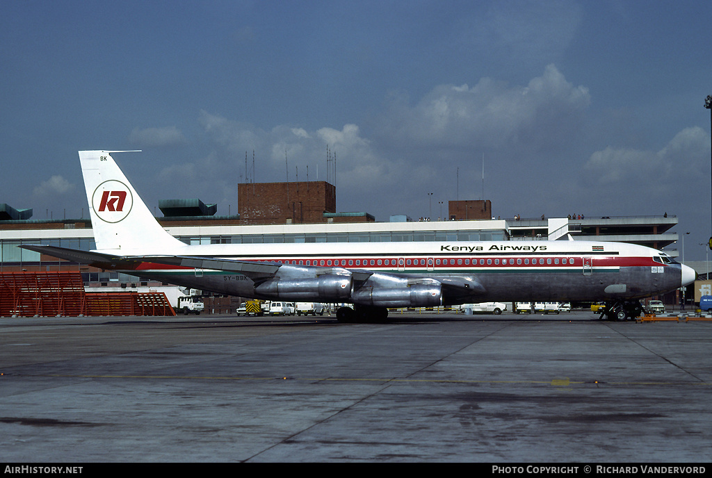 Aircraft Photo of 5Y-BBK | Boeing 707-351B | Kenya Airways | AirHistory.net #19131