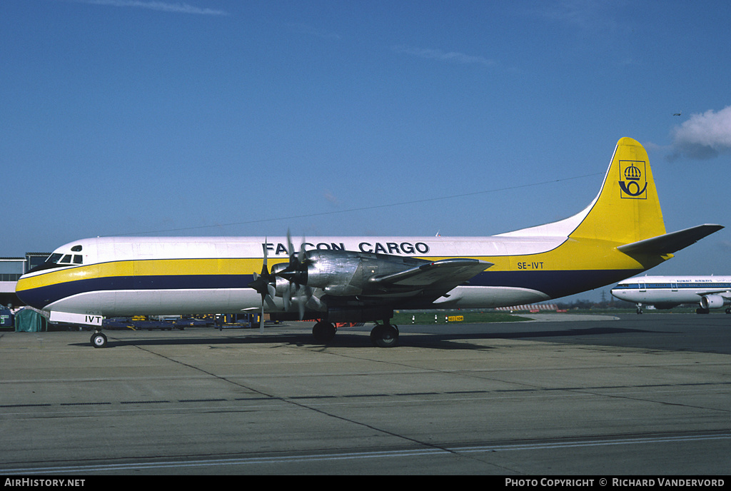 Aircraft Photo of SE-IVT | Lockheed L-188C(F) Electra | Falcon Cargo | AirHistory.net #19144