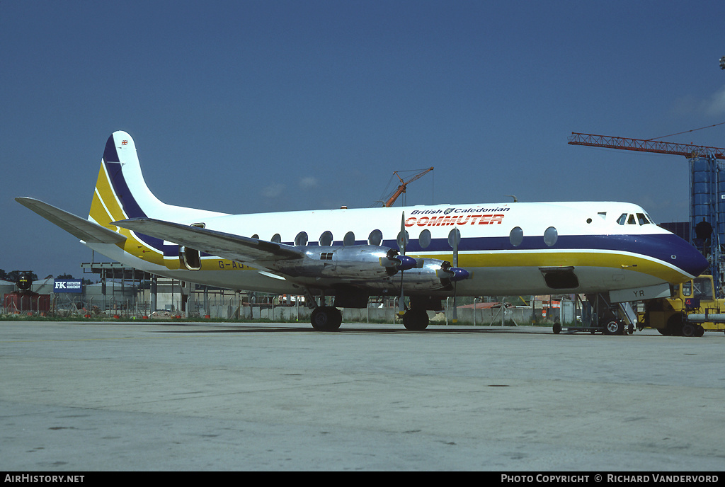Aircraft Photo of G-AOYR | Vickers 806 Viscount | British Caledonian Commuter | AirHistory.net #19145
