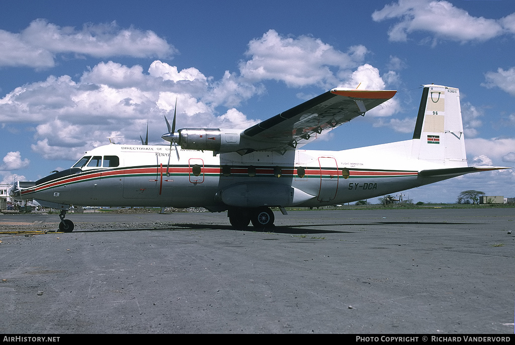 Aircraft Photo of 5Y-DCA | Aerospatiale N-262C-63 Fregate | Directorate of Civil Aviation | AirHistory.net #19179