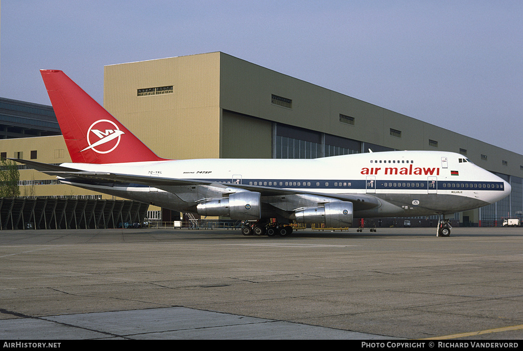 Aircraft Photo of 7Q-YKL | Boeing 747SP-44 | Air Malawi | AirHistory.net #19193