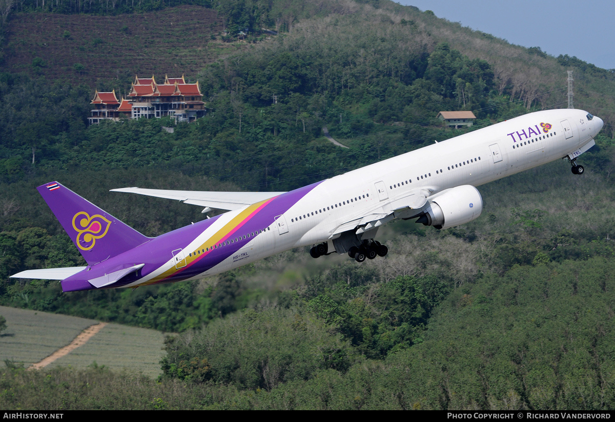 Aircraft Photo of HS-TKL | Boeing 777-3AL/ER | Thai Airways International | AirHistory.net #19219