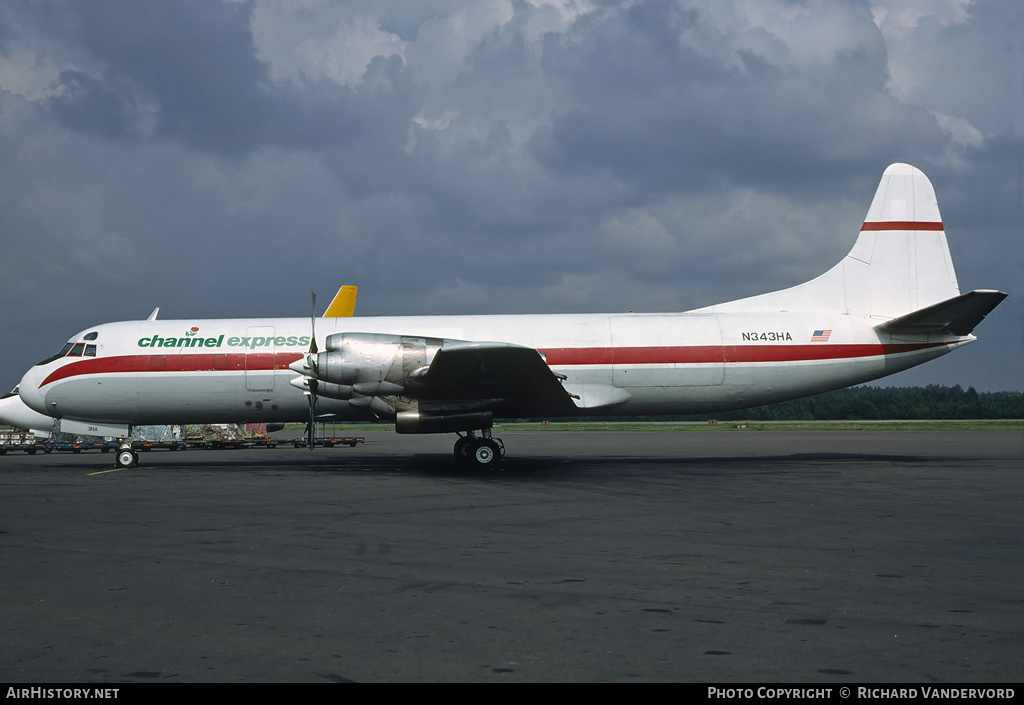 Aircraft Photo of N343HA | Lockheed L-188A(F) Electra | Channel Express | AirHistory.net #19266