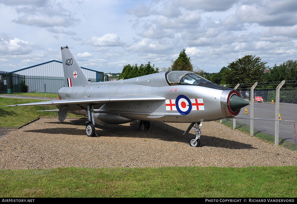 Aircraft Photo of XS420 | English Electric Lightning T5 | UK - Air Force | AirHistory.net #19277