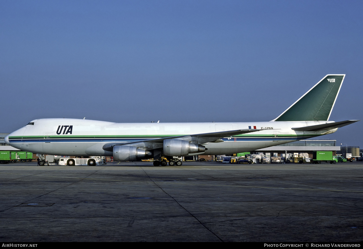 Aircraft Photo of F-GPAN | Boeing 747-2B3F/SCD | UTA - Union de Transports Aériens Cargo | AirHistory.net #19332