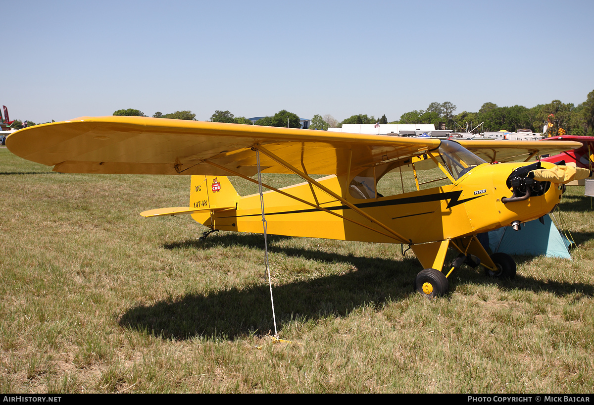 Aircraft Photo of N1474N / NC1474N | Piper J-3C-65 Cub | AirHistory.net #19358