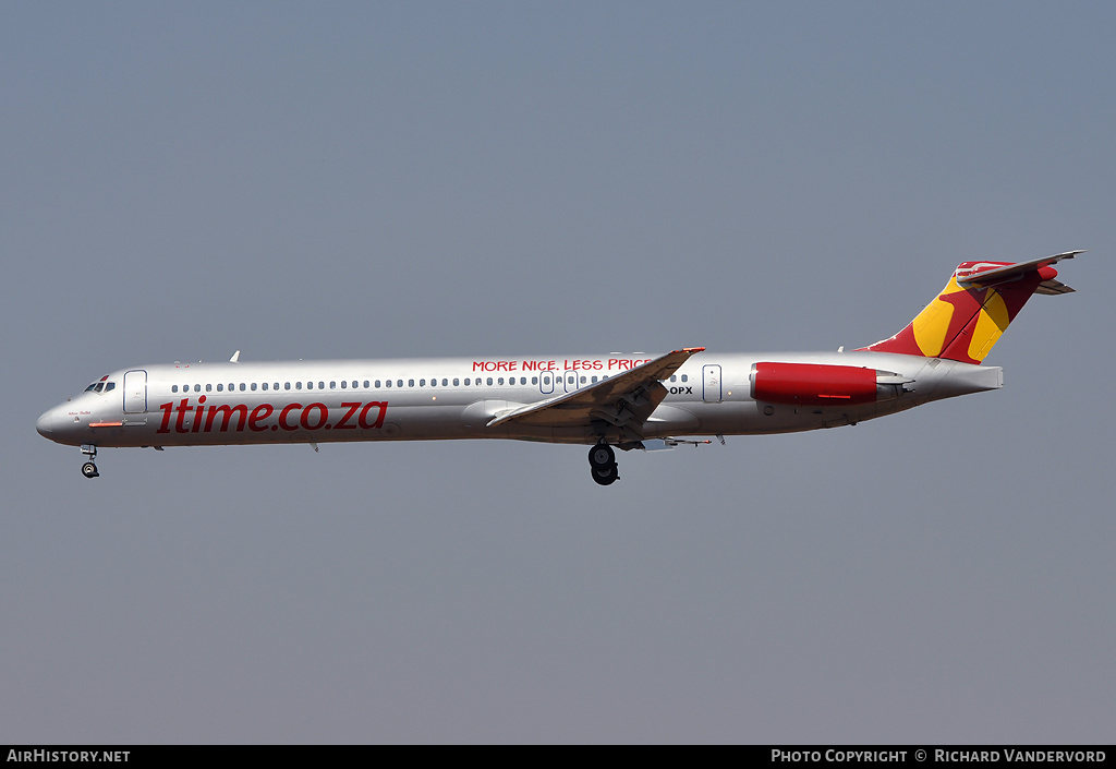 Aircraft Photo of ZS-OPX | McDonnell Douglas MD-83 (DC-9-83) | 1Time | AirHistory.net #19367