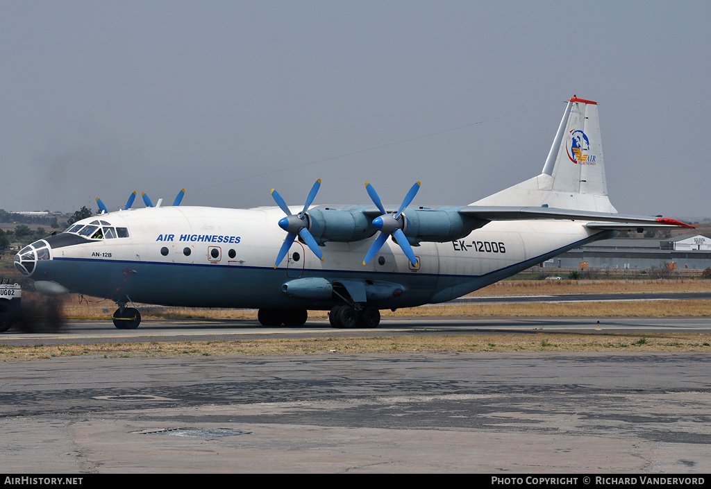 Aircraft Photo of EK-12006 | Antonov An-12B | Air Highnesses | AirHistory.net #19368