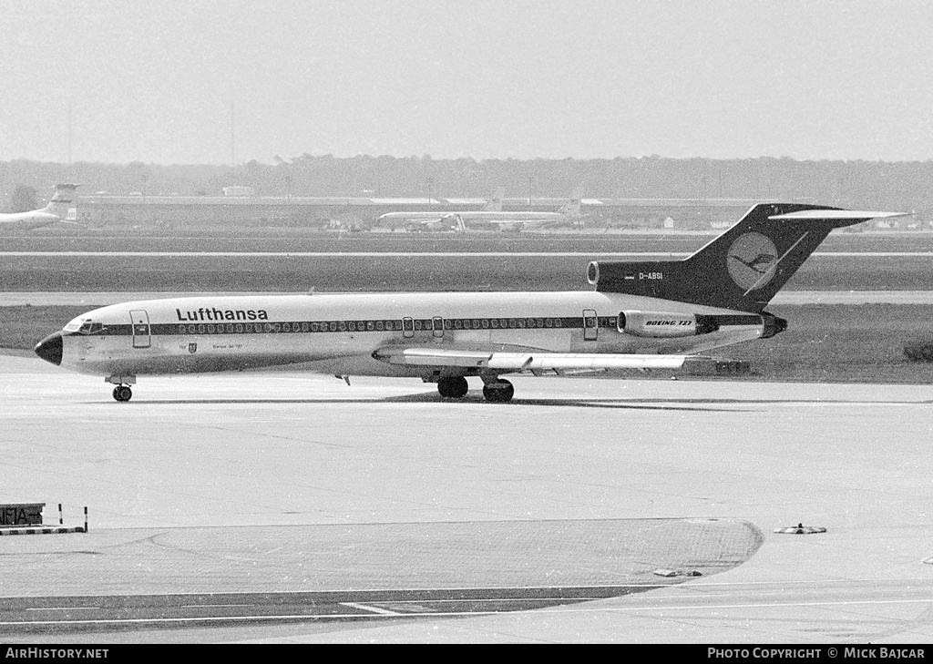 Aircraft Photo of D-ABSI | Boeing 727-230/Adv | Lufthansa | AirHistory.net #19387