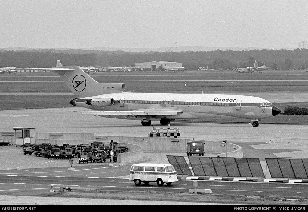 Aircraft Photo of D-ABWI | Boeing 727-230/Adv | Condor Flugdienst | AirHistory.net #19388