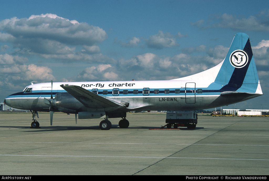 Aircraft Photo of LN-BWN | Convair 580 | Nor-Fly Charter | AirHistory.net #19404