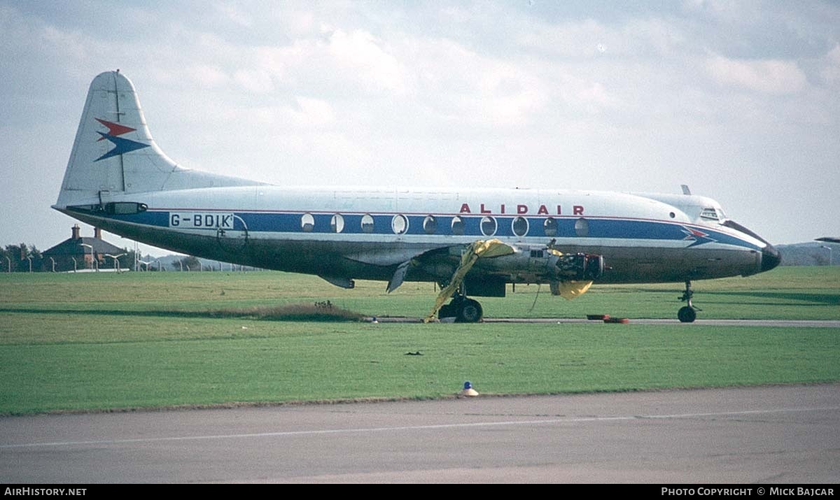Aircraft Photo of G-BDIK | Vickers 708 Viscount | Alidair | AirHistory.net #19405