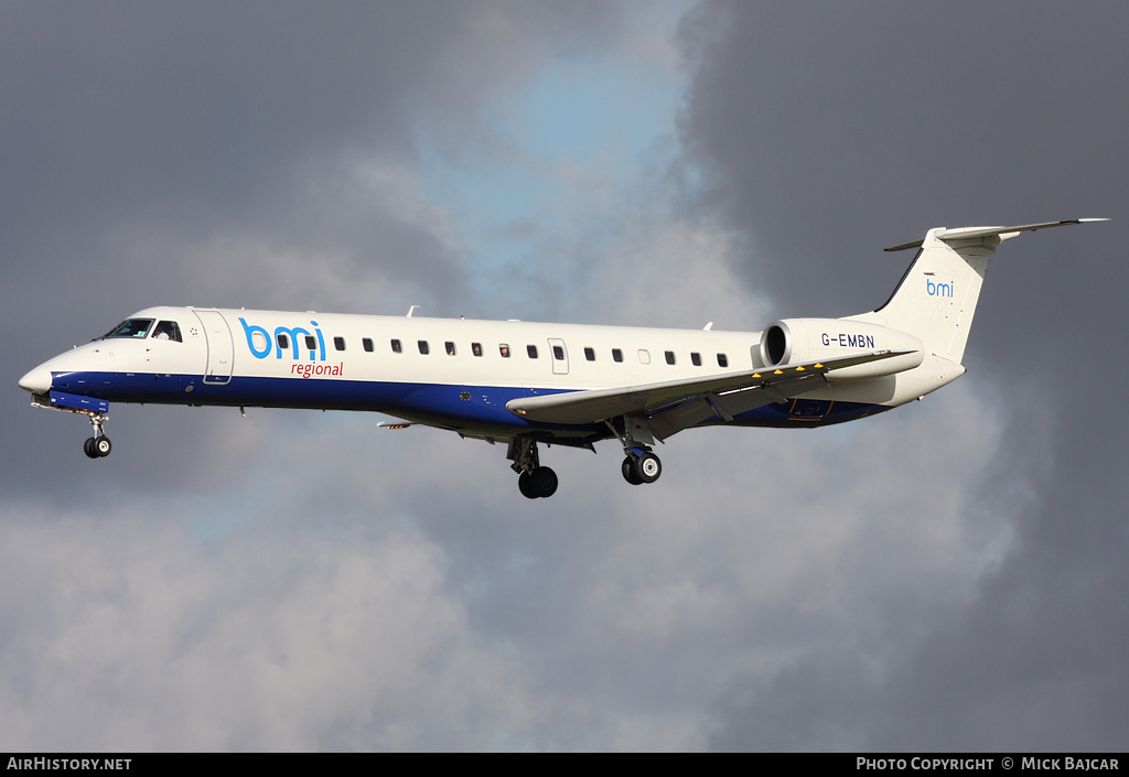 Aircraft Photo of G-EMBN | Embraer ERJ-145EU (EMB-145EU) | BMI Regional | AirHistory.net #19407