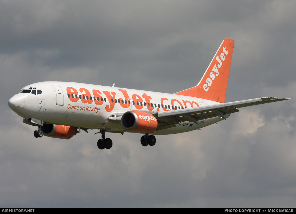 Aircraft Photo of G-IGOW | Boeing 737-3Y0 | EasyJet | AirHistory.net #19413