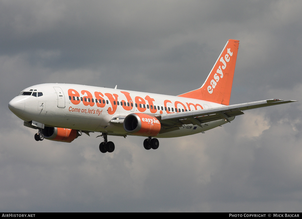 Aircraft Photo of G-IGOW | Boeing 737-3Y0 | EasyJet | AirHistory.net #19413