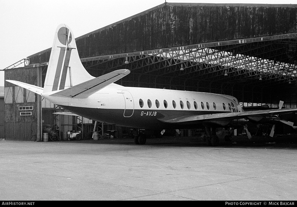 Aircraft Photo of G-AVJB | Vickers 815 Viscount | Intra Airways | AirHistory.net #19414