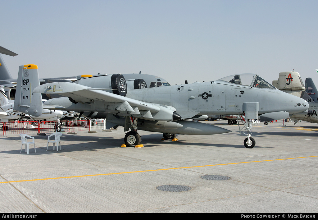 Aircraft Photo of 81-0954 / AF81-954 | Fairchild A-10A Thunderbolt II | USA - Air Force | AirHistory.net #19420