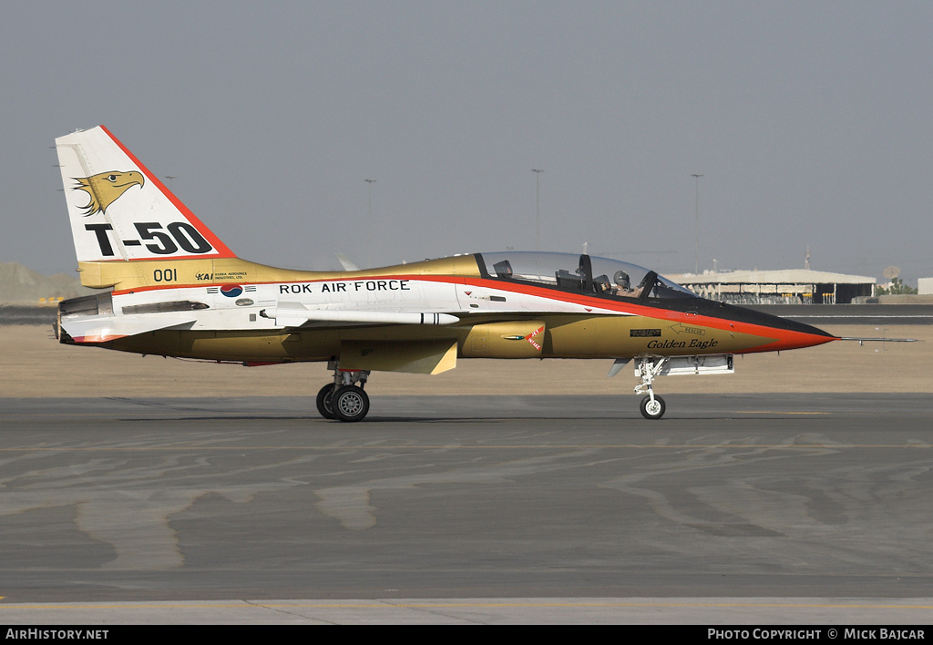 Aircraft Photo of 05-001 | Korea Aerospace T-50 Golden Eagle | Korea Aerospace Industries | AirHistory.net #19425