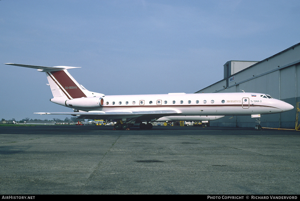 Aircraft Photo of RA-65941 | Tupolev Tu-134A-3 | Menatep Bank | AirHistory.net #19429