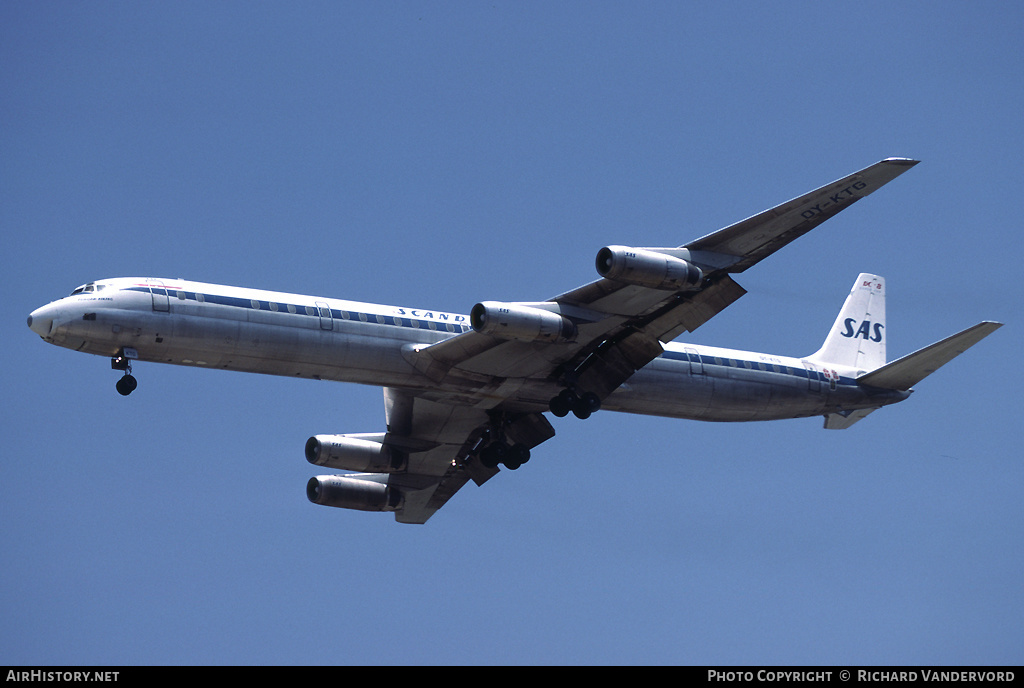 Aircraft Photo of OY-KTG | McDonnell Douglas DC-8-63PF | Scandinavian Airlines - SAS | AirHistory.net #19432