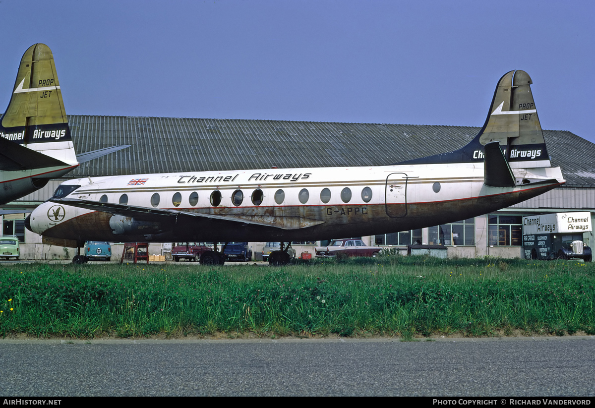 Aircraft Photo of G-APPC | Vickers 812 Viscount | Channel Airways | AirHistory.net #19518