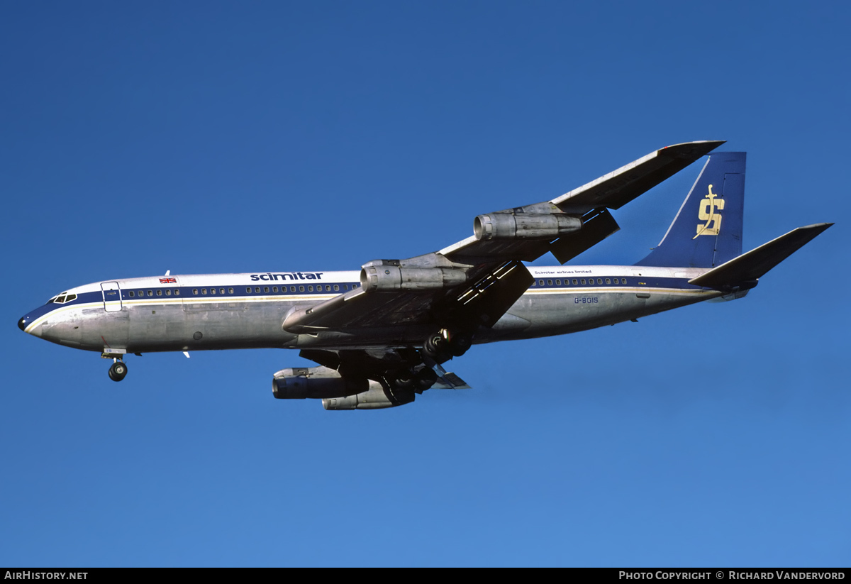 Aircraft Photo of G-BGIS | Boeing 707-321C | Scimitar Airlines | AirHistory.net #19524