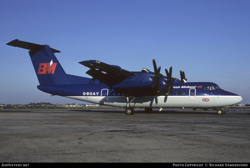 Aircraft Photo of G-BOAY | De Havilland Canada DHC-7-110 Dash 7 | British Midland Airways - BMA | AirHistory.net #19529