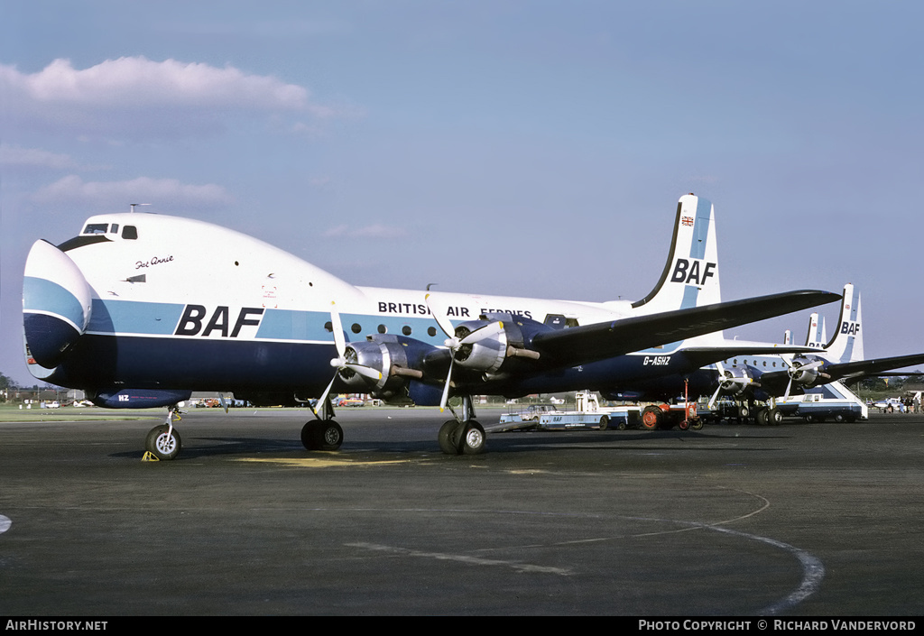 Aircraft Photo of G-ASHZ | Aviation Traders ATL-98 Carvair | British Air Ferries - BAF | AirHistory.net #19535