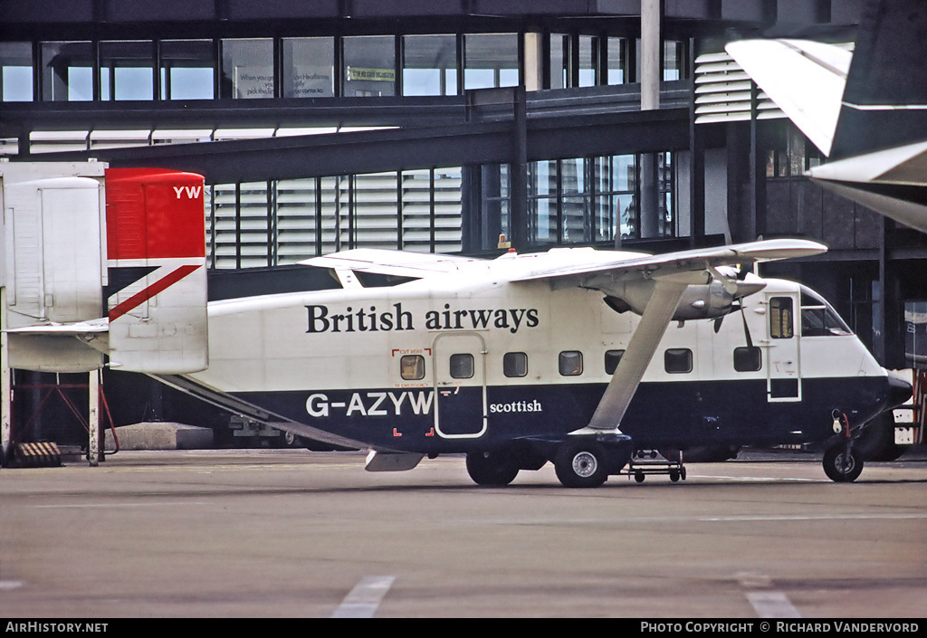 Aircraft Photo of G-AZYW | Short SC.7 Skyliner 3A-100 | British Airways | AirHistory.net #19605