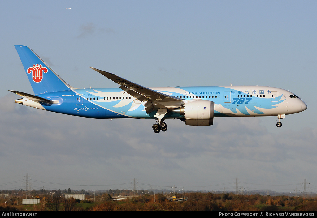 Aircraft Photo of B-2733 | Boeing 787-8 Dreamliner | China Southern Airlines | AirHistory.net #19606