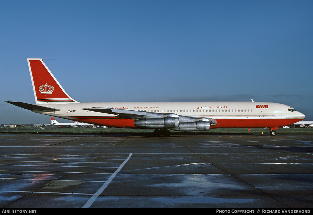 Aircraft Photo of JY-AEC | Boeing 707-384C | Alia - The Royal Jordanian Airline Cargo | AirHistory.net #19607