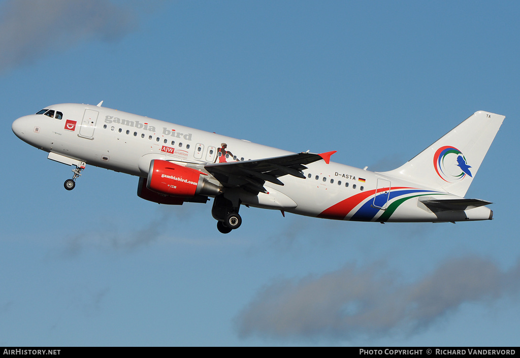 Aircraft Photo of D-ASTA | Airbus A319-112 | Gambia Bird | AirHistory.net #19637