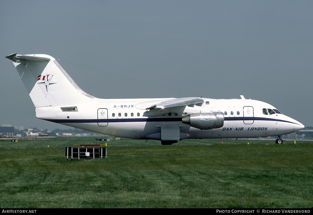Aircraft Photo of G-BRJS | British Aerospace BAe-146-100 | Dan-Air London | AirHistory.net #19641