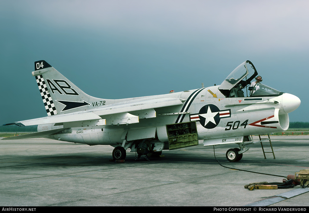 Aircraft Photo of 154451 | LTV A-7B Corsair II | USA - Navy | AirHistory.net #19643