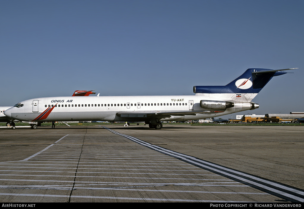 Aircraft Photo of YU-AKF | Boeing 727-2H9/Adv | Genius Air | AirHistory.net #19666